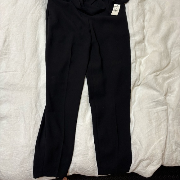 Express - Black Ankle High Rise Pants, Size 00S - Picture 2 of 2